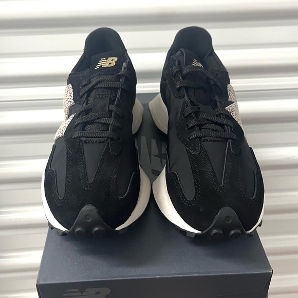 New Balance 327 Animal Print Logo Casual Women Sneakers Black Leopard various sz - Picture 6 of 11